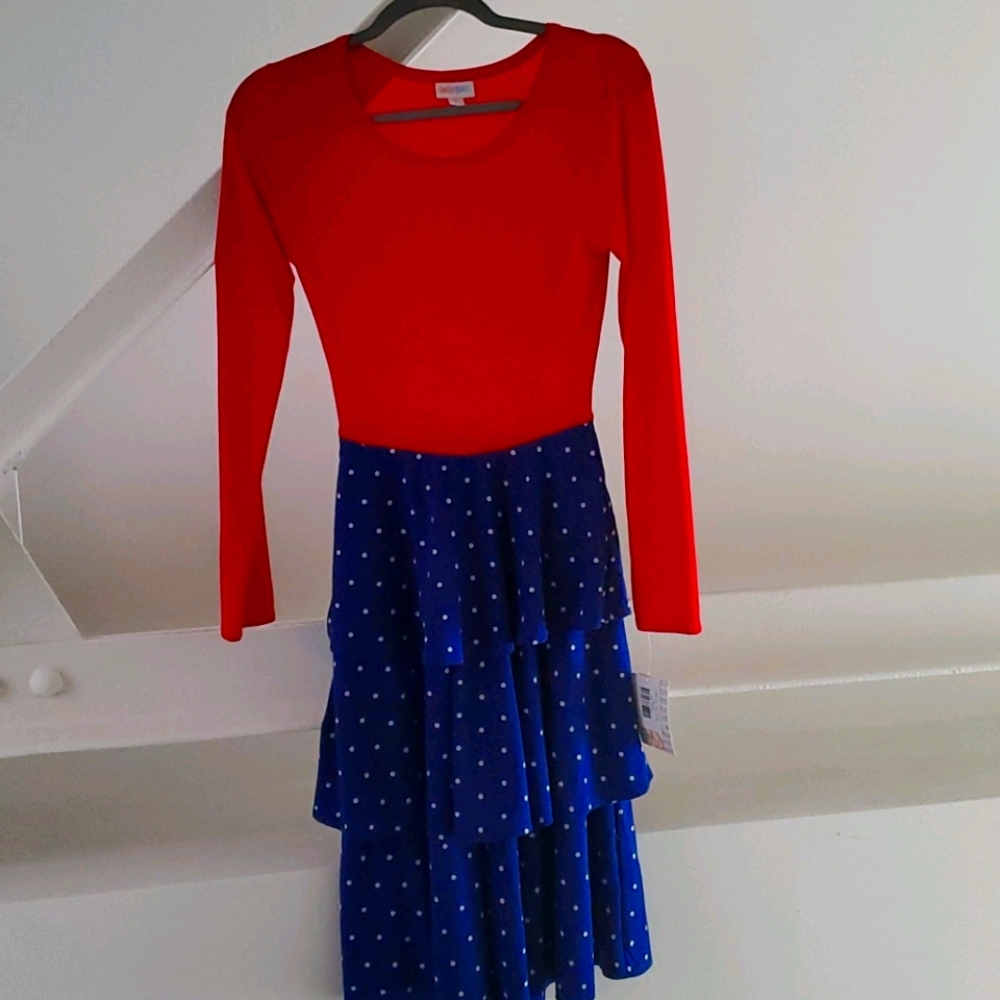 Adorable Red White & Blue Dress